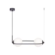 Lampy sufitowe - Lampa wisząca w kolorze czarno-białym, nad stół K-5102 z serii PARVA (｡◕‿◕｡) - miniaturka - grafika 1