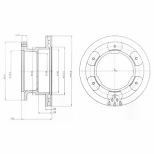 Tarcza hamulcowa DELPHI BG9069 - Tarcze hamulcowe - miniaturka - grafika 1