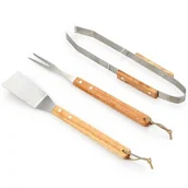 Akcesoria do grilla - Zestaw narzędzi do grilla stal/drewno PATIO - miniaturka - grafika 1