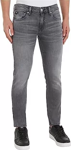 Calvin Klein Jeans Spodnie męskie slim, Szary dżins, 29W / 30L - Spodnie męskie - miniaturka - grafika 1