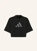 Koszulki dla dziewczynek - Adidas Koszulka Oversize Future Icons schwarz - adidas - miniaturka - grafika 1