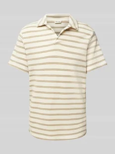 Koszulka polo kroju regular fit z fakturowanym wzorem model ‘IAN’ - Koszulki męskie - miniaturka - grafika 1