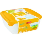 Pojemniki kuchenne - Curver Zestaw kwadratowych pojemników na żywnośćFRESH&GO 0,8L + 1,7L + 2,9L + 0,25L 1326-0 - miniaturka - grafika 1