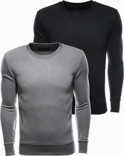 Ombre Zestaw bluz bawełnianych bez kaptura - mix 2-pak V2 Z34 XXL - Bluzy męskie - miniaturka - grafika 1