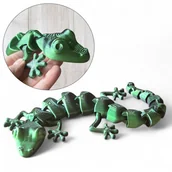 Figurki dekoracyjne - Figurka dekoracyjna 40 cm RUCHOMA jaszczurka 3D lizard prezent dla dziecka - miniaturka - grafika 1