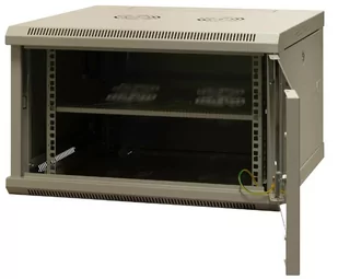 EmiterNet Szafa wisząca niedzielona 19'' 6U, niezmontowana, drzwi blacha/ szkło, 600x600x370mm szer./gł./wys. - Akcesoria do serwerów - miniaturka - grafika 2