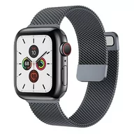 Akcesoria do smartwatchy - Milanese Metal Pasek Bransoleta Do Apple Watch 38/40/41Mm (Gunmetal) - miniaturka - grafika 1