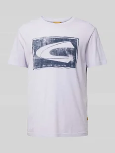 T-shirt z nadrukiem z logo - Koszulki męskie - miniaturka - grafika 1