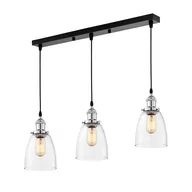 Lampy sufitowe - POTRÓJNA LAMPA WISZĄCA LOFT CHROMOWANA FABI W3 PRO - miniaturka - grafika 1