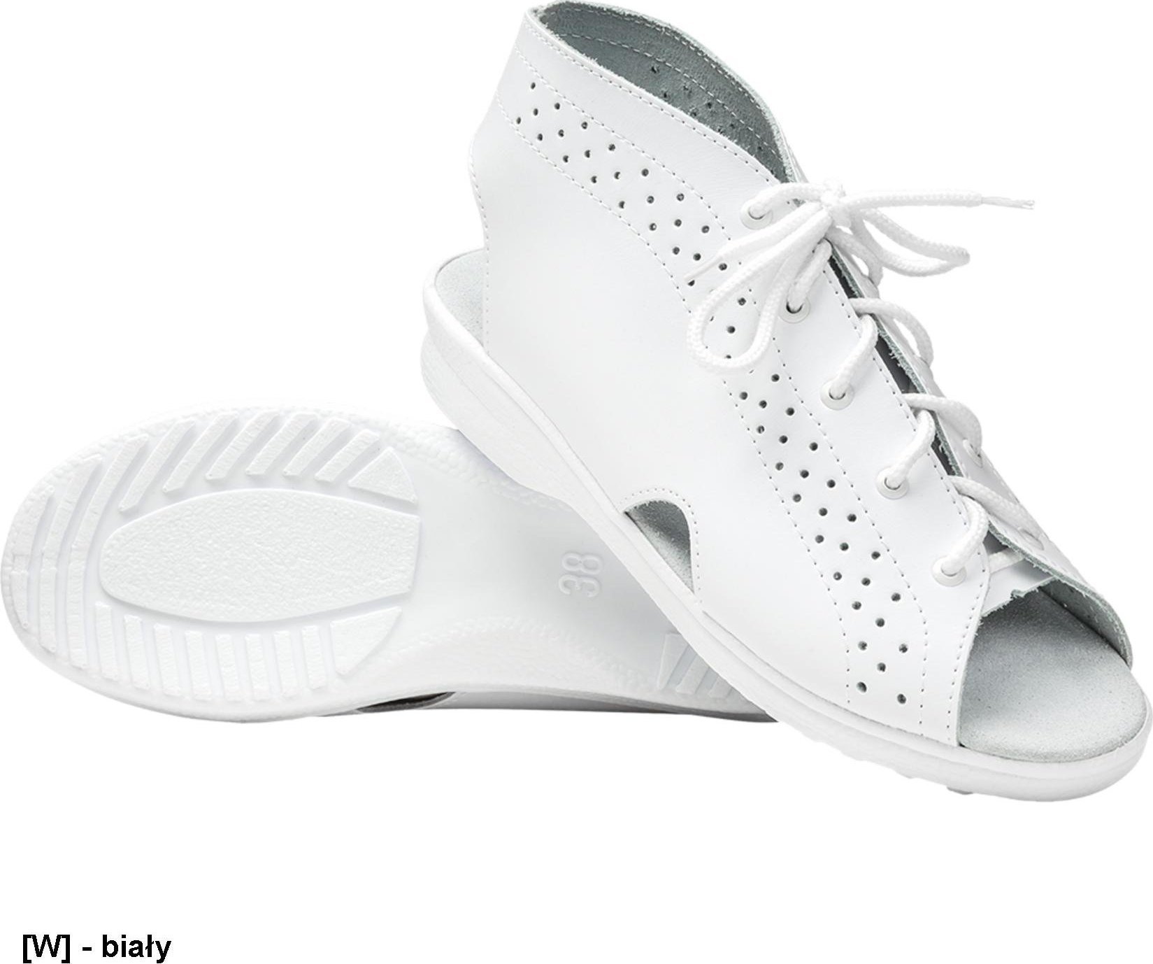 R.E.I.S. BMPROFI BUTY ZAWODOWE profilaktyczne białe - rozmiar: 37