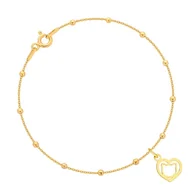 Bransoletki - Bransoletka z kotkiem w sercu - miniaturka - grafika 1