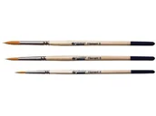 Pędzle - Zestaw Pędzli Włosie Syntetyczne Art Creation 3 Sztuki - miniaturka - grafika 1