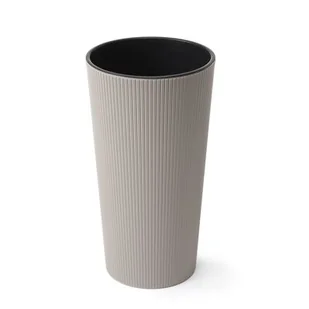 Doniczka LILIA 19 jumper taupe Lamela - Donice - miniaturka - grafika 1