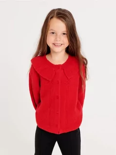 Swetry dla dziewczynek - Sinsay - Sweter - czerwony - grafika 1