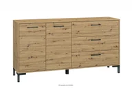 Komody - Szeroka komoda do sypialni dąb artisan CORICA Konsimo - miniaturka - grafika 1