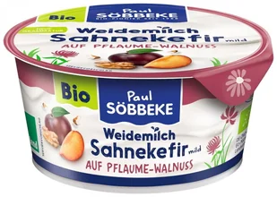 KEFIR KREMOWY ŚLIWKA - ORZECH WŁOSKI BIO 150 g - SOBBEKE - Kefiry, jogurty, maślanki - miniaturka - grafika 1