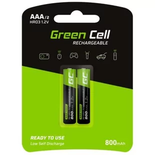 Green Cell Akumulator Green Cell 2x AAA HR03 800mAh GR08 - Ładowarki i akumulatory - miniaturka - grafika 1