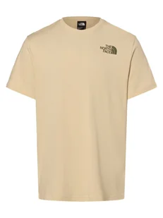The North Face Koszulka męska Mężczyźni Bawełna beżowy nadruk, XS - Koszulki męskie - miniaturka - grafika 1