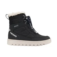 Śniegowce damskie - Viking Dziecięce śniegowce Fleek Warm GTX Zip Unisex, Czarny, 4.5 UK Narrow - miniaturka - grafika 1
