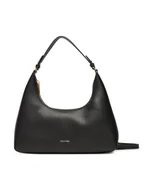 Torebki damskie - Calvin Klein Torebka Foil Logo Conv Shou?Lder Bag LV04F3272G Czarny - miniaturka - grafika 1