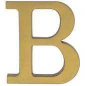 Akcesoria do drzwi - Litera plastikowa "B" złota 90 mm - miniaturka - grafika 1