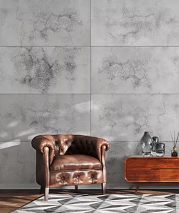 120x60 cm DS - (jasny popiel, czarne kruszywo) - płyta beton architektoniczny ultralekka - Elewacje - miniaturka - grafika 1