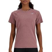 Koszulki i topy damskie - Koszulka New Balance WT41123LRC - różowa - miniaturka - grafika 1