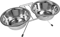 Miski dla psów - Chico MISKA METALOWA na STOJAKU REGULOWANYM 2x1,89L - miniaturka - grafika 1
