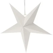 Ozdoby bożonarodzeniowe - Gwiazda Papierowa Świąteczna Ozdoba Na Okno Wisząca Biały 45 Cm - miniaturka - grafika 1