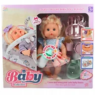 Lalki dla dziewczynek - BOBAS JAK ŻYWY REALISTYCZNA LALKA PIJE SIKA ŚMIEJE SIĘ PŁACZE ZAMYKA OCZY - miniaturka - grafika 1