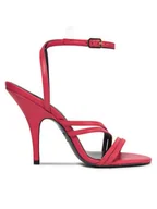 Sandały damskie - Patrizia Pepe Sandały 8X0005/L048-M481 Różowy - miniaturka - grafika 1