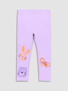 Coccodrillo Legginsy WC3122104RPN Fioletowy Slim Fit - Legginsy - miniaturka - grafika 1