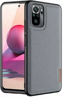 Etui i futerały do telefonów - Dux Ducis Fino etui pokrowiec pokryty nylonowym materiałem Xiaomi Redmi Note 10 / Redmi Note 10S niebieski - miniaturka - grafika 1