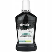 Płyny do płukania jamy ustnej - Dentica Dentica, Black White Aktywny Węgiel, płyn do higieny jamy ustnej, 500 ml - miniaturka - grafika 1