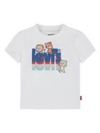 Kaftaniki dla niemowląt - Levi's Kids Koszulka w kolorze białym - miniaturka - grafika 1