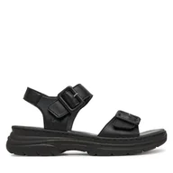 Sandały damskie - Sandały Rieker 66680-00 Czarny - miniaturka - grafika 1