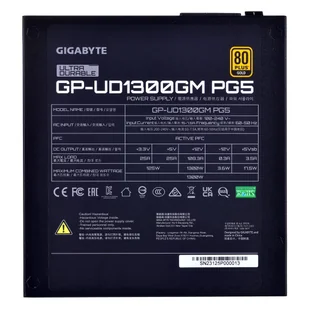 Zasilacz Gigabyte GP-UD1300GM PG5 1300W 140 80+Gold - Zasilacze komputerowe - miniaturka - grafika 6