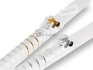 Pamiątka Chrztu Świętego - Świeca SWAROVSKI KRYSZTAŁKI - miniaturka - grafika 1
