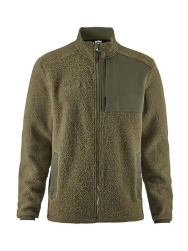 Craft ADV EXPLORE PILE FLEECE kurtka polarowa męska L | Rift | materiał z recyklingu | kieszenie na piersi z zamkiem błyskawicznym | bluza męska | odzież sportowa dla mężczyzn