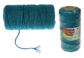 Zabawki kreatywne - Sznurek bawełniany do makramy 60m 2mm Niebieski - miniaturka - grafika 1