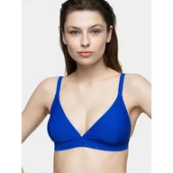 Stroje kąpielowe - 4F Kostium damski kąpielowy góra od bikini H4L21-KOS004G-48S Niebieski - miniaturka - grafika 1