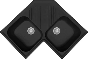 Zlew PLADOS ATLANTIC CZARNY METAL (black metalik 44) (FTA832044) - Zlewozmywaki - miniaturka - grafika 1