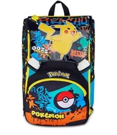 Plecaki - Seven Pokémon plecak z podwójną wysuwaną komorą, czarny, pojemność maxi, wstępnie uformowane oparcie, dla dzieci, do szkoły podstawowej, czarne, Taglia unica, Casual - miniaturka - grafika 1