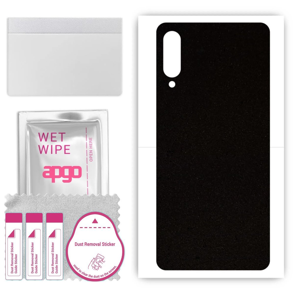 Folia naklejka skórka strukturalna na TYŁ Zamsz do Samsung Galaxy A70s - Zamsz Czarny - apgo SKINS