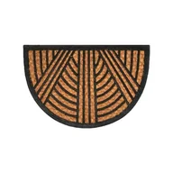 Wycieraczki - Wycieraczka Fred gumowo-kokosowa 60 x 40 cm kreski brązowy - miniaturka - grafika 1