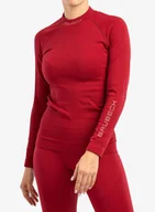 Bluzy sportowe damskie - Bluza termoaktywna damska Brubeck Extreme Thermo Sweatshirt - burg - miniaturka - grafika 1