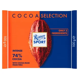 Ritter Sport Czekolada 74% kakao z Peru 100g 0AD6-2936D - Czekolada - miniaturka - grafika 1