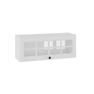 Meble kuchenne - London Witryna Wisząca Niska Gov-90 Szpros Biały Mat - miniaturka - grafika 1