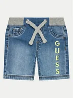 Spodenki damskie - Guess Szorty jeansowe N4GD15 D4GV0 Niebieski Regular Fit - miniaturka - grafika 1