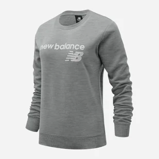 Bluza bez kaptura damska New Balance NBWT03811AG XS Szara (195173324326) - Bluzy damskie - miniaturka - grafika 1